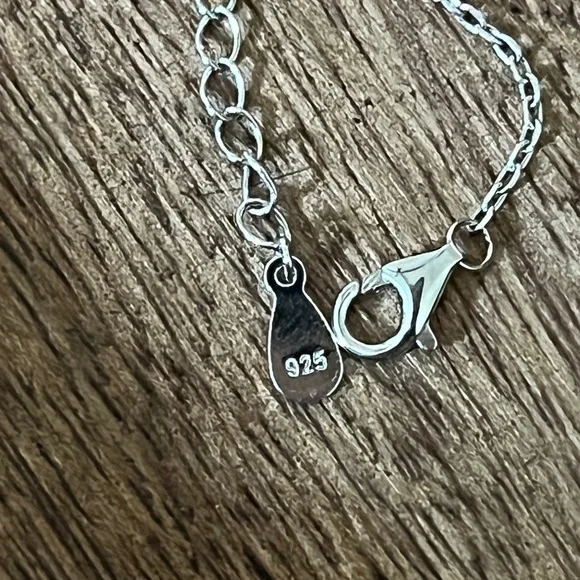 925 Silver clover bracelet adjustable 8in - Picture 9 of 13